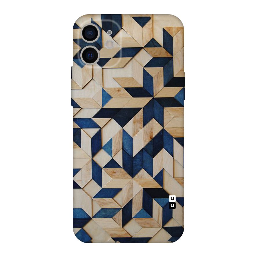 Disorted Wood Blue Original Polycarbonate Back Case for iPhone 11
