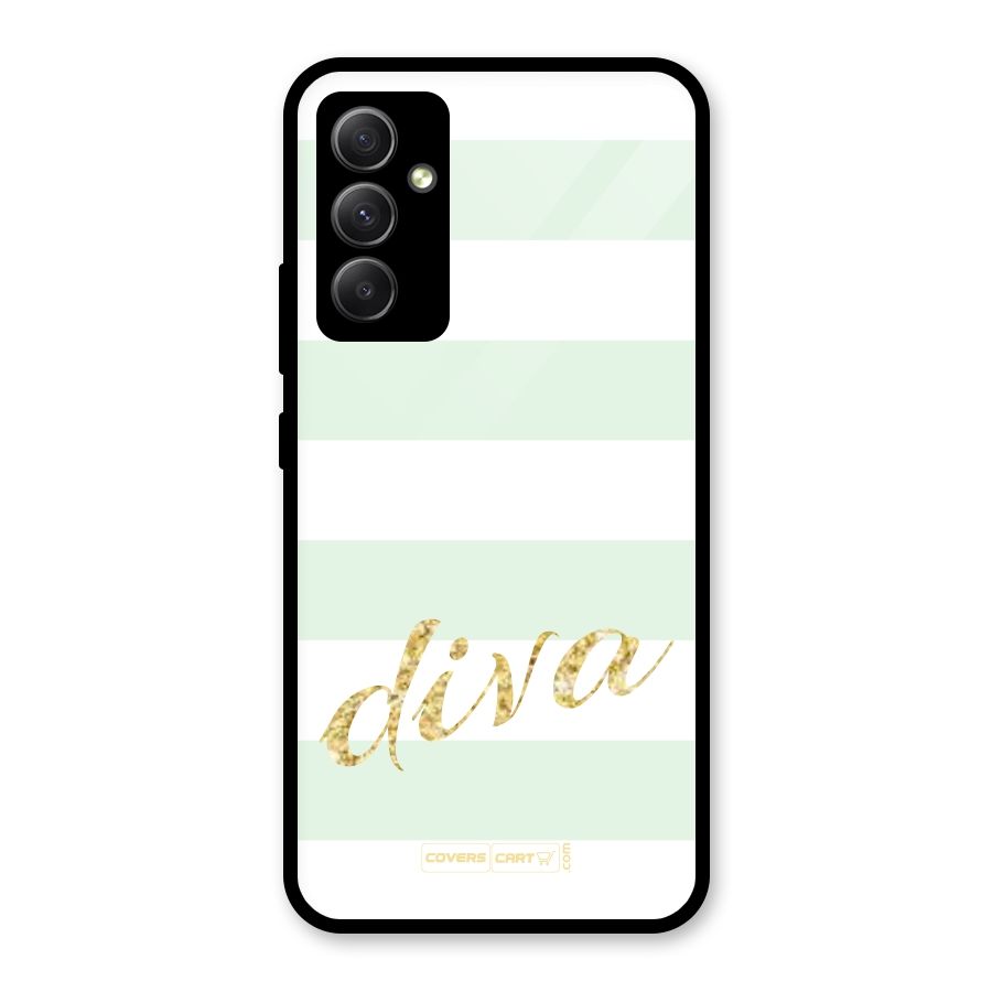 Diva Glass Back Case for Galaxy A34