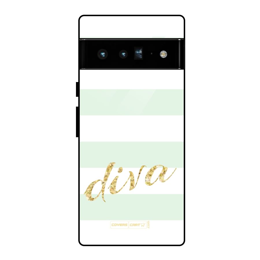 Diva Glass Back Case for Google Pixel 6 Pro