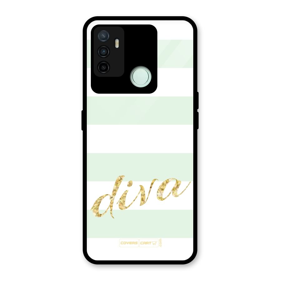 Diva Glass Back Case for Oppo A53