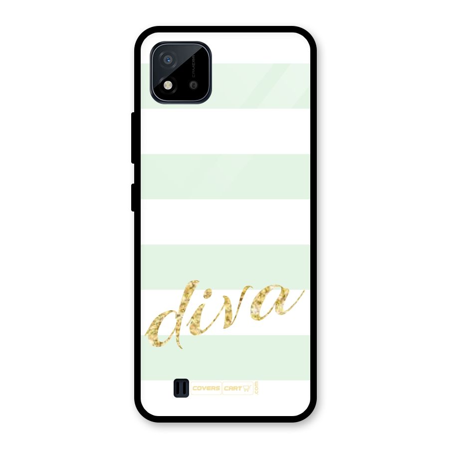 Diva Glass Back Case for Realme C11 2021