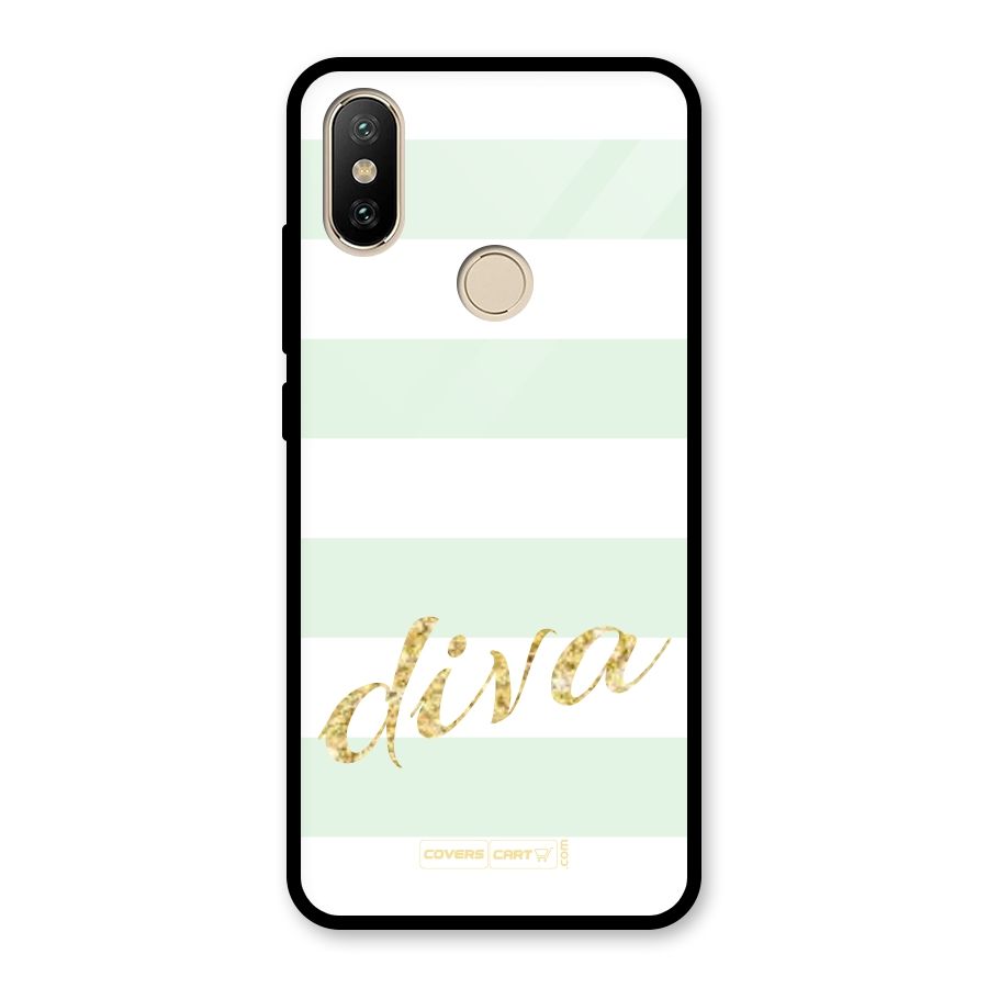 Diva Glass Back Case for Redmi A2