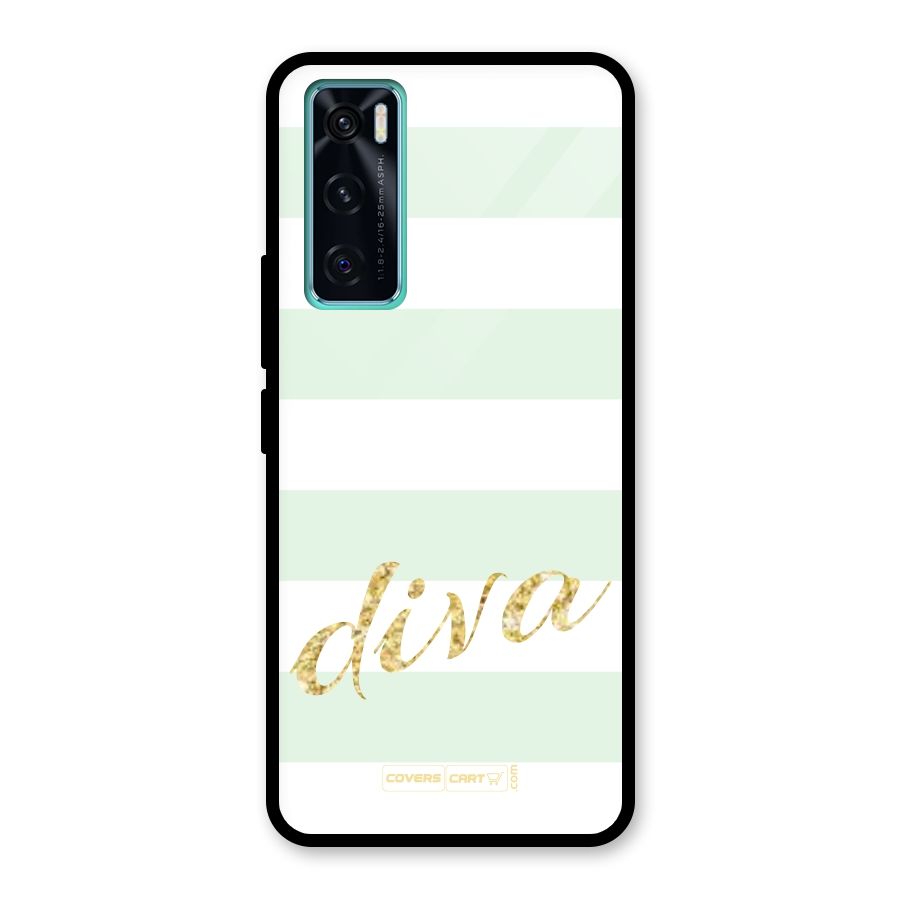 Diva Glass Back Case for Vivo V20 SE