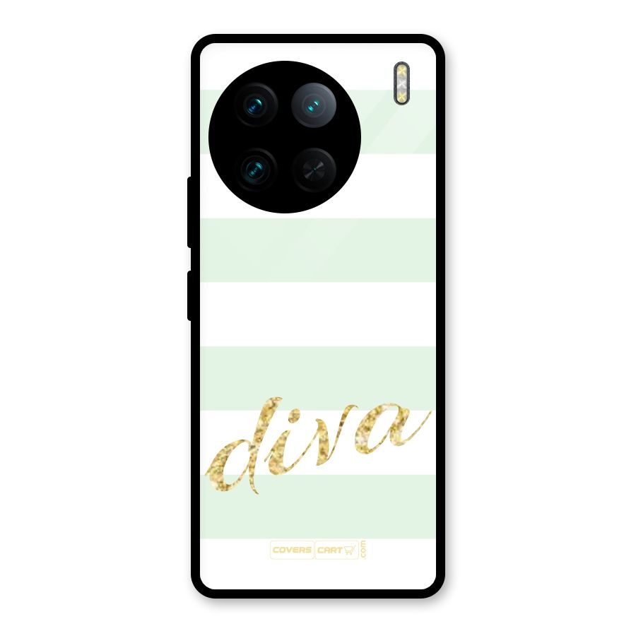 Diva Glass Back Case for Vivo X90 Pro