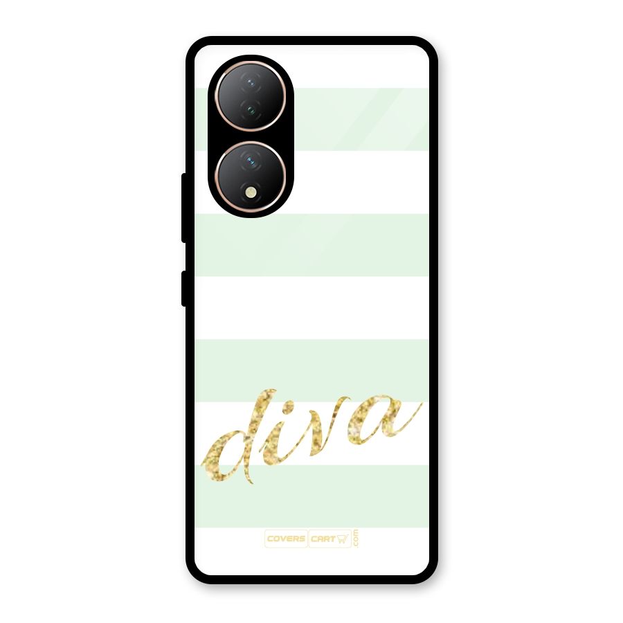 Diva Glass Back Case for Vivo Y100A
