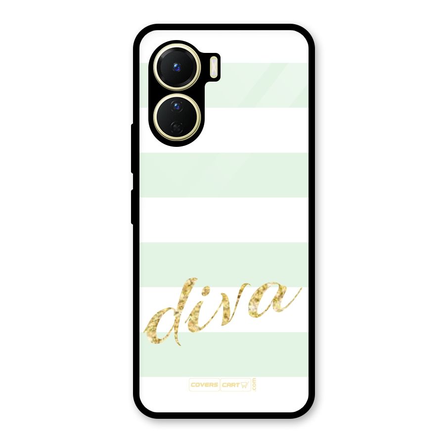 Diva Glass Back Case for Vivo Y56