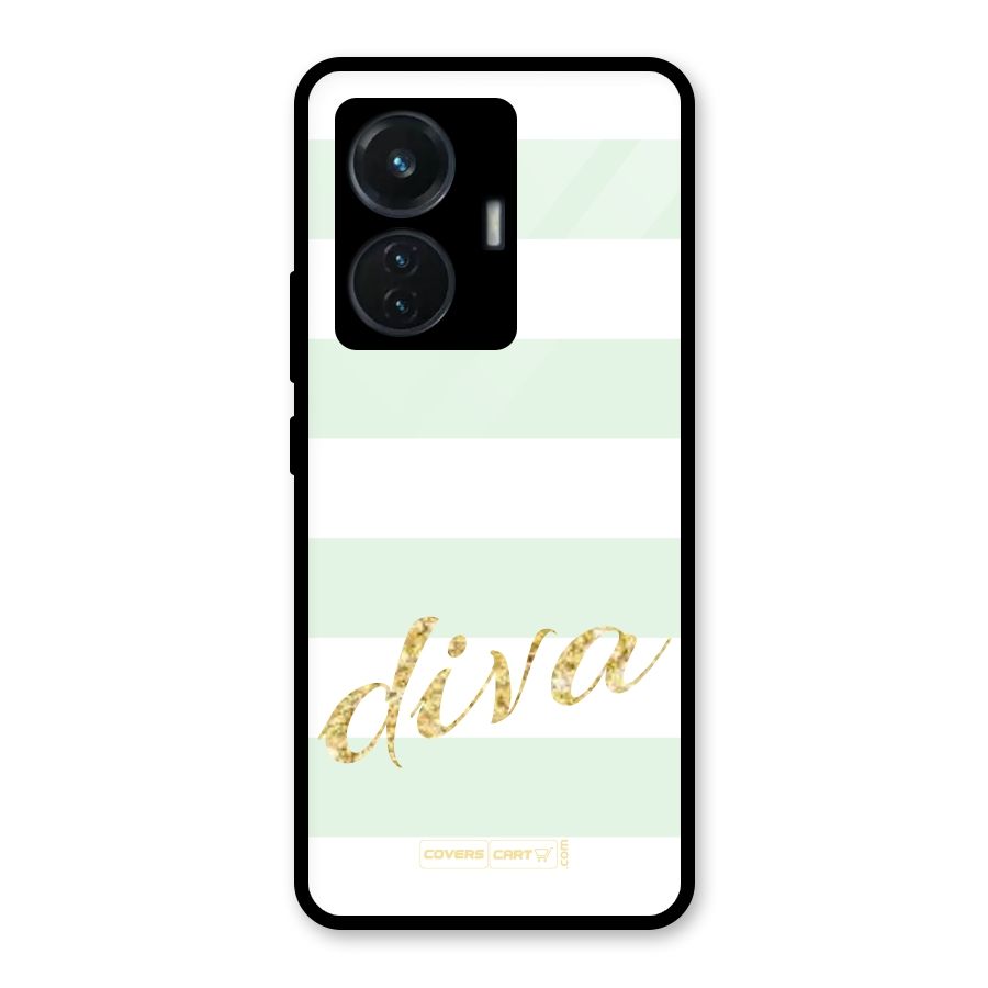 Diva Glass Back Case for iQOO Z6 44W