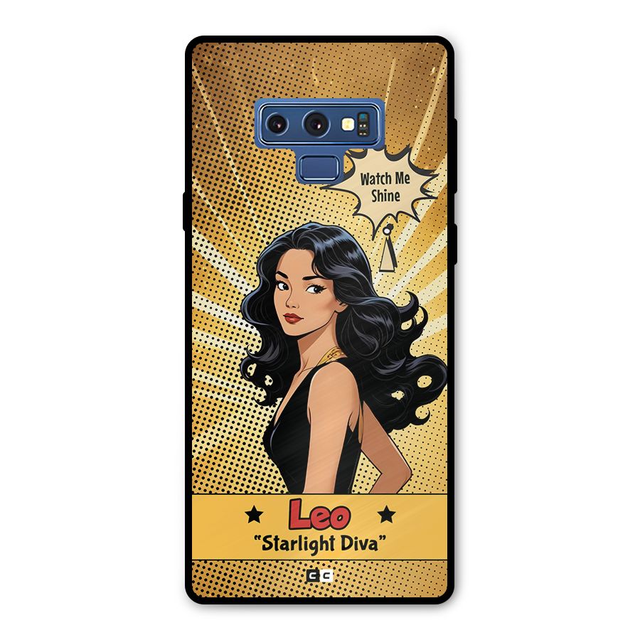 Diva Leo Metal Back Case for Galaxy Note 9