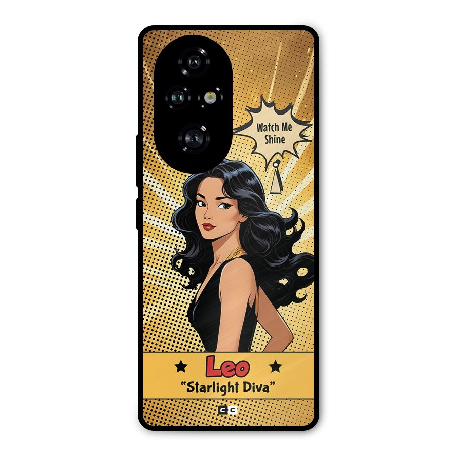 Diva Leo Metal Back Case for Honor 200 Pro