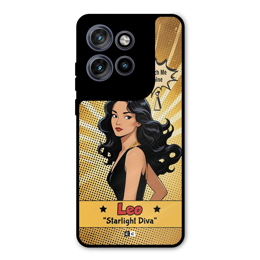 Diva Leo Metal Back Case for Motorola Edge 50 Neo
