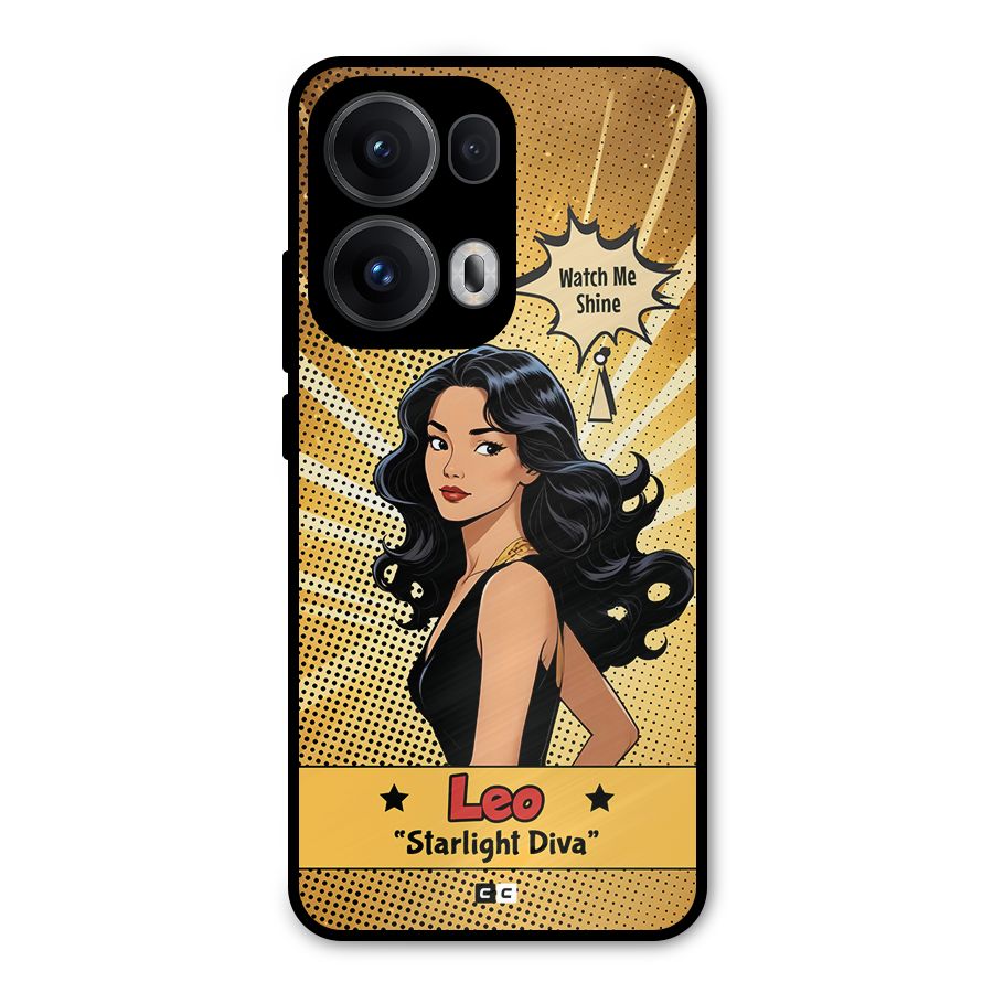 Diva Leo Metal Back Case for Oppo Reno13 Pro