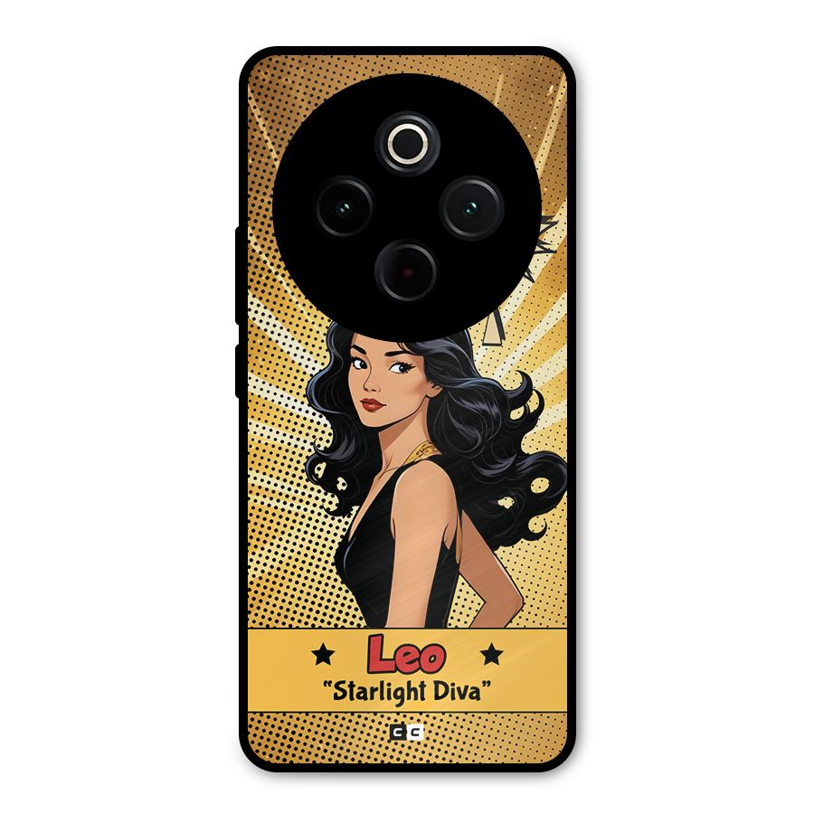 Diva Leo Metal Back Case for Vivo T4