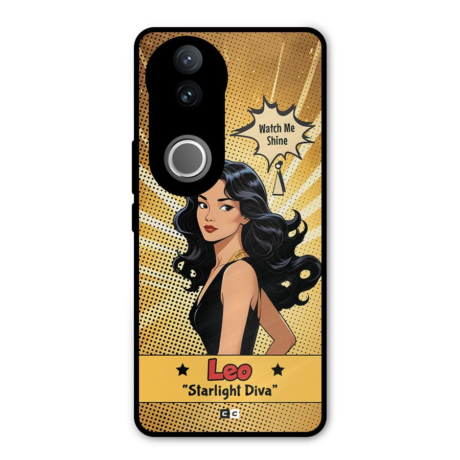 Diva Leo Metal Back Case for Vivo V50e