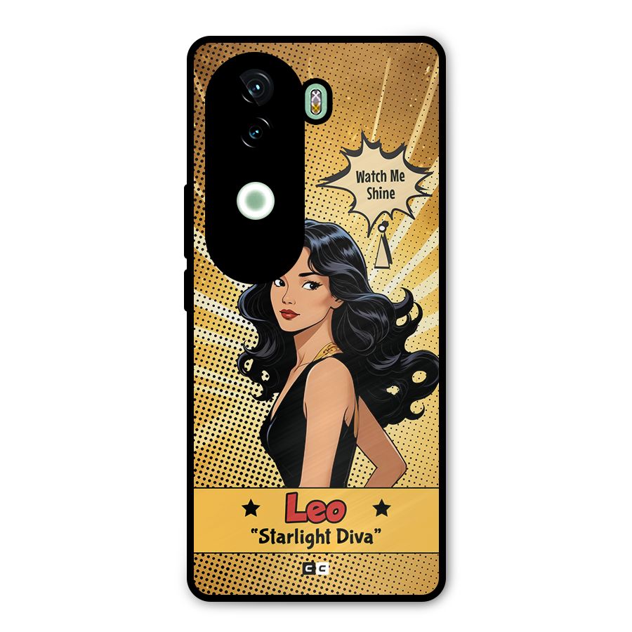 Diva Leo Metal Back Case for iQOO Z9s