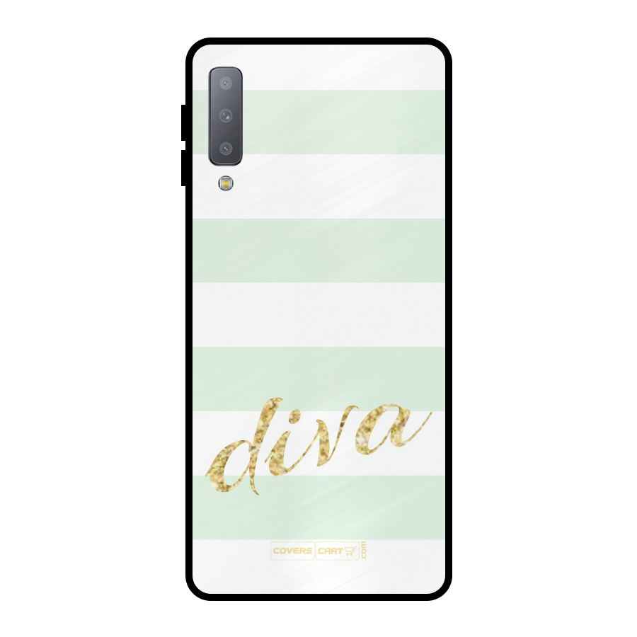 Diva Metal Back Case for Galaxy A7 (2018)