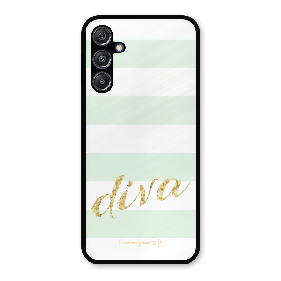 Diva Metal Back Case for Galaxy M34 5G