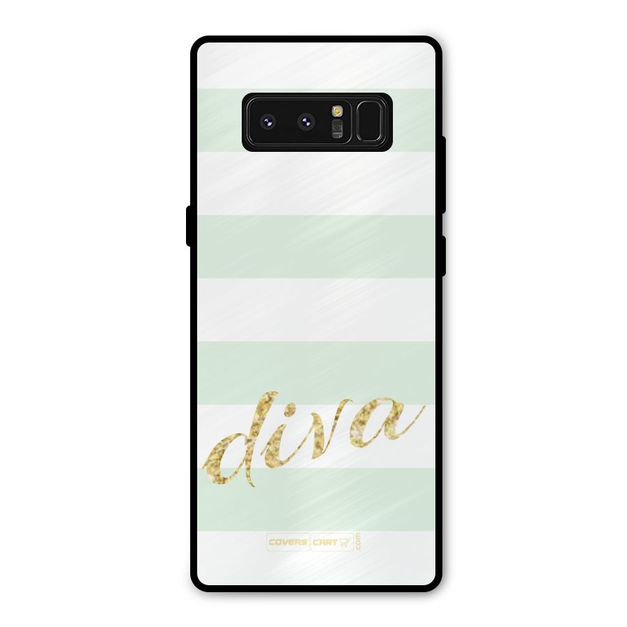 Diva Metal Back Case for Galaxy Note 8