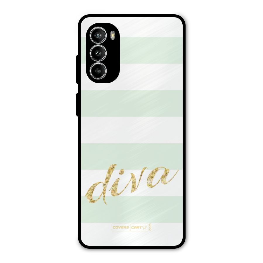 Diva Metal Back Case for Moto G52