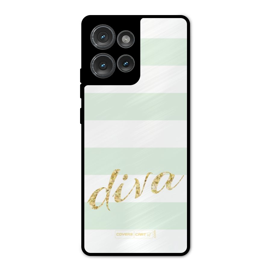 Diva Metal Back Case for Motorola Edge 50
