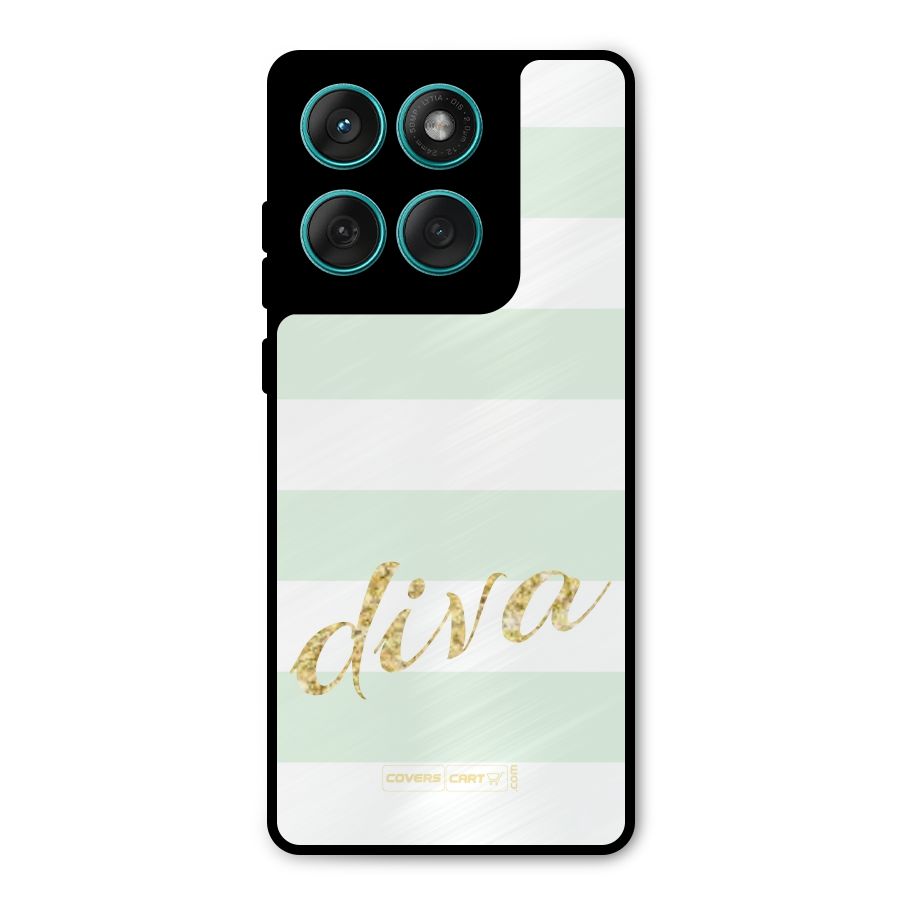 Diva Metal Back Case for Motorola Edge 60