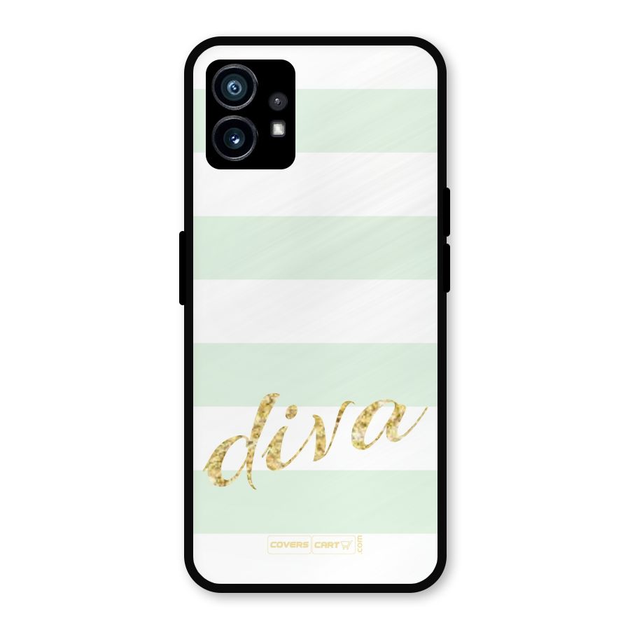 Diva Metal Back Case for Nothing Phone 1