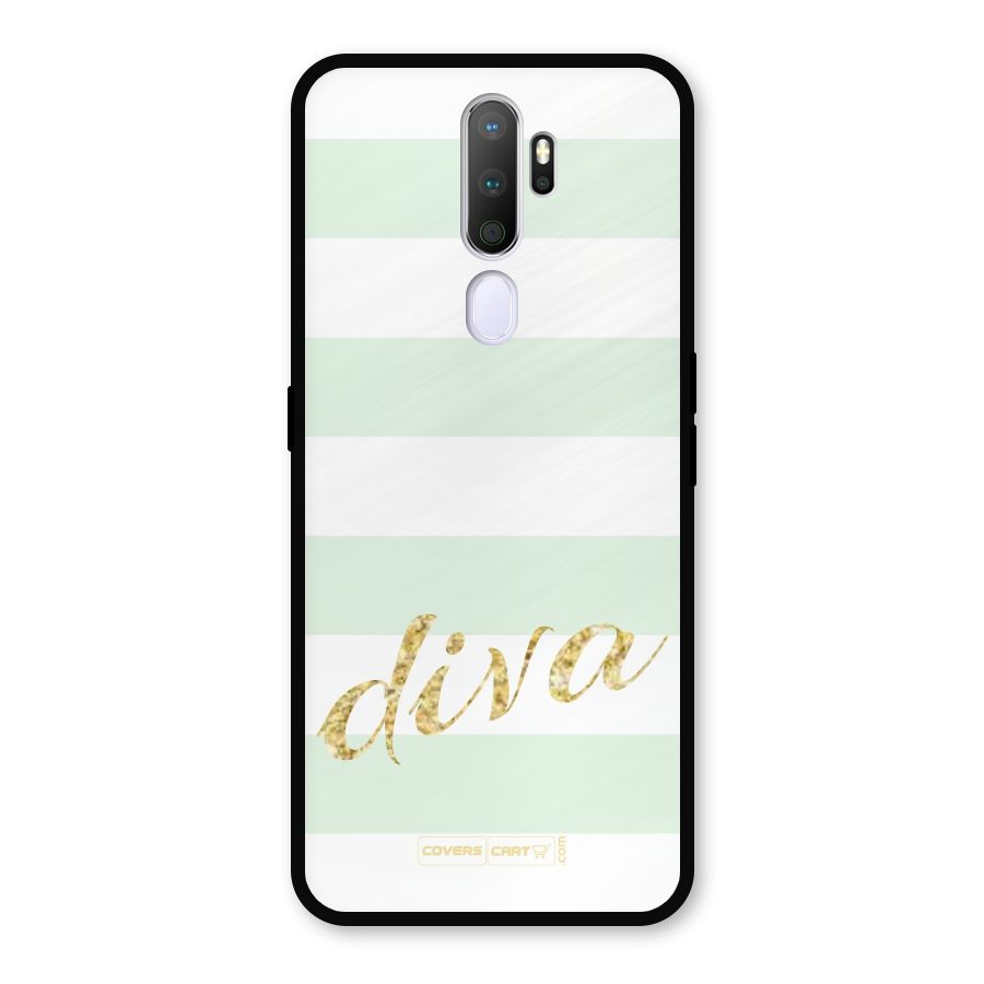 Diva Metal Back Case for Oppo A9 (2020)