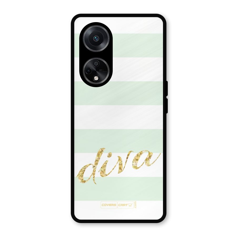 Diva Metal Back Case for Oppo F23