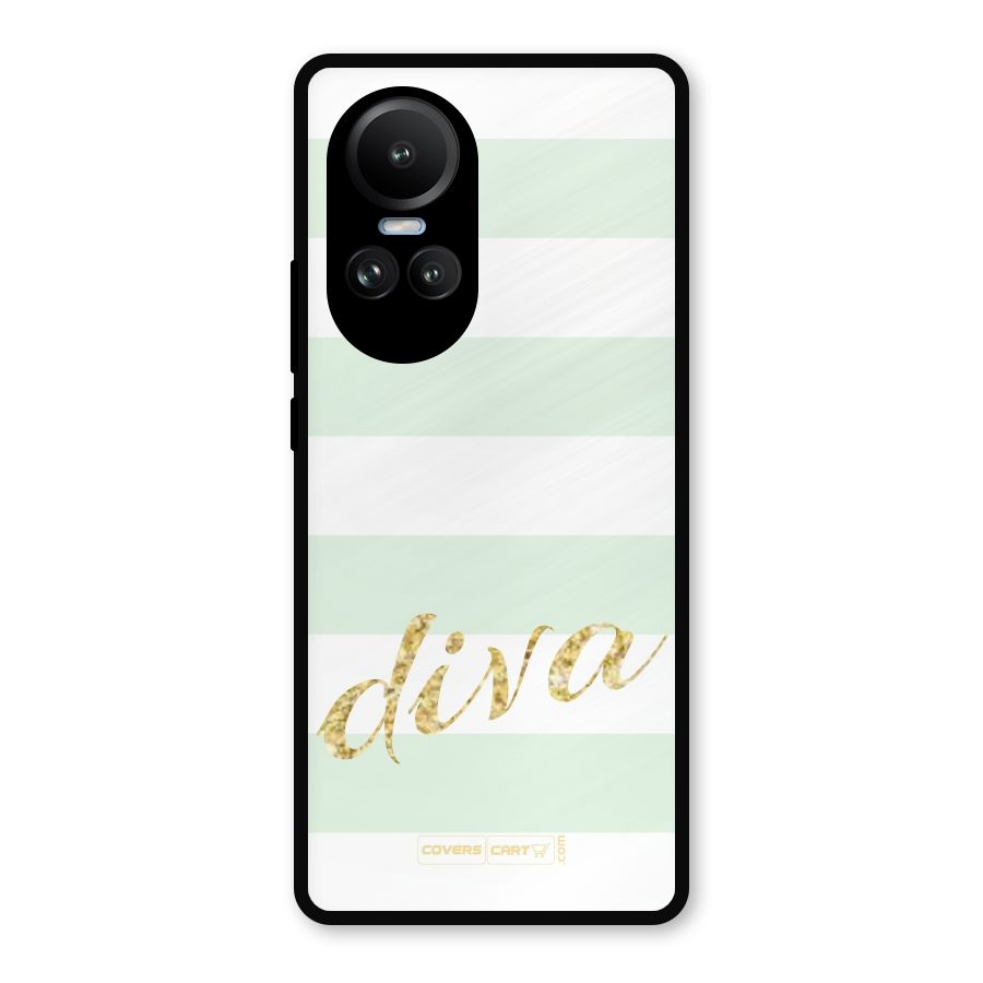 Diva Metal Back Case for Oppo Reno10 Pro