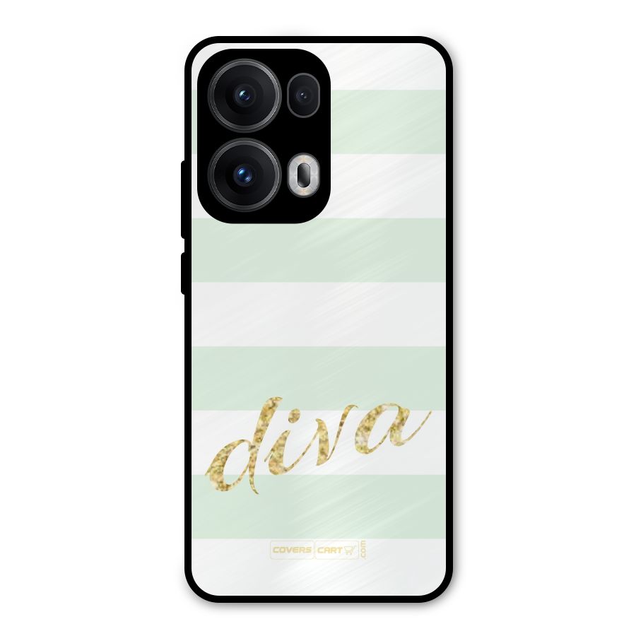 Diva Metal Back Case for Oppo Reno13 Pro