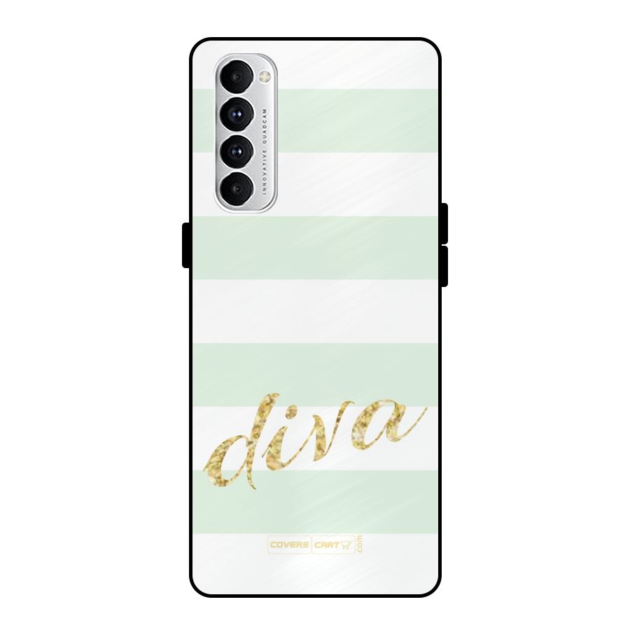 Diva Metal Back Case for Oppo Reno4 Pro