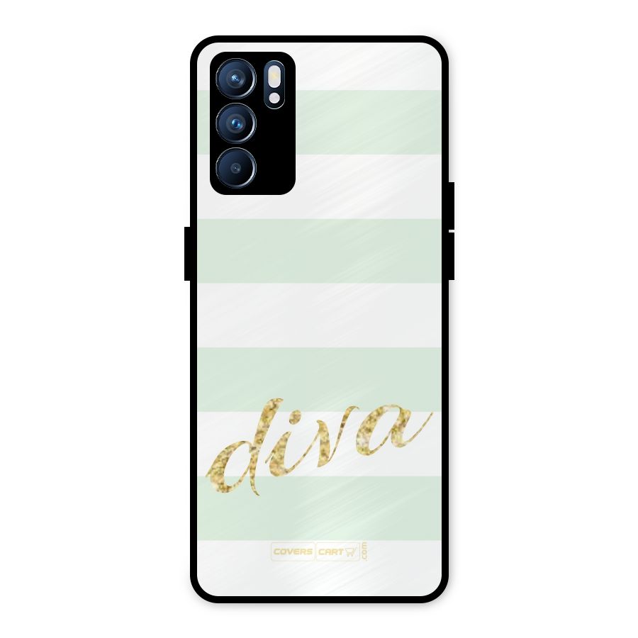 Diva Metal Back Case for Oppo Reno6 5G
