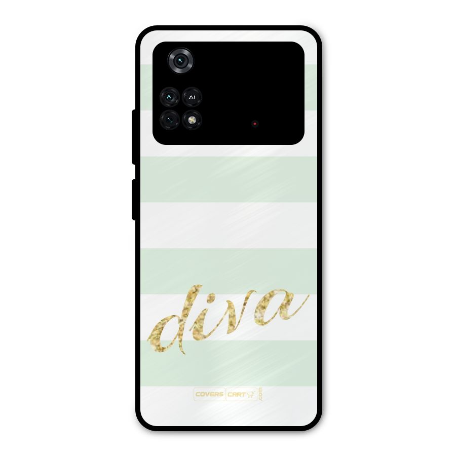 Diva Metal Back Case for Poco M4 Pro 4G