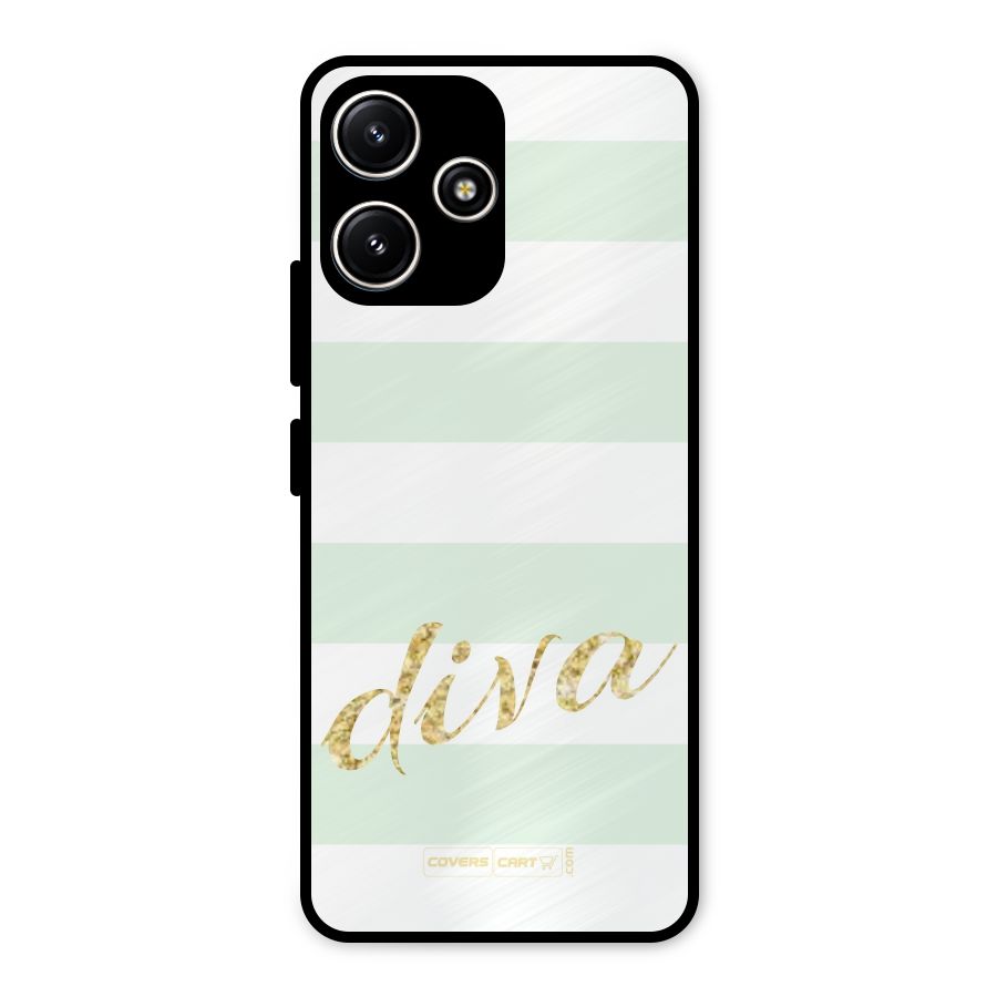 Diva Metal Back Case for Poco M6 Pro