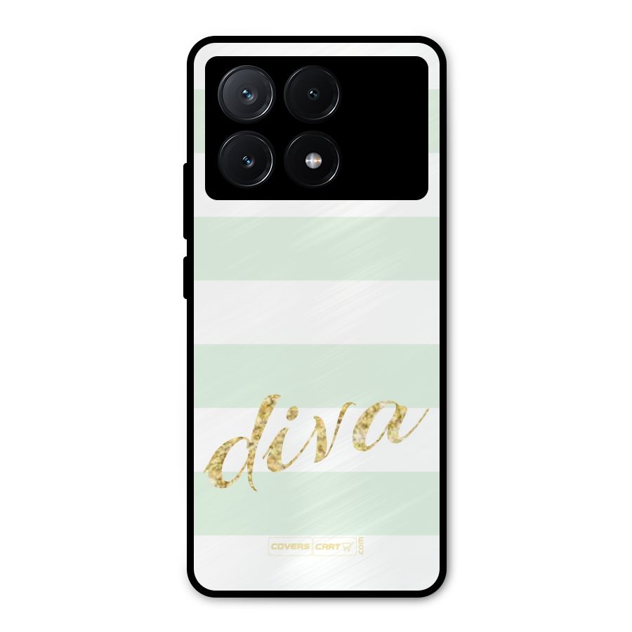 Diva Metal Back Case for Poco X6 Pro