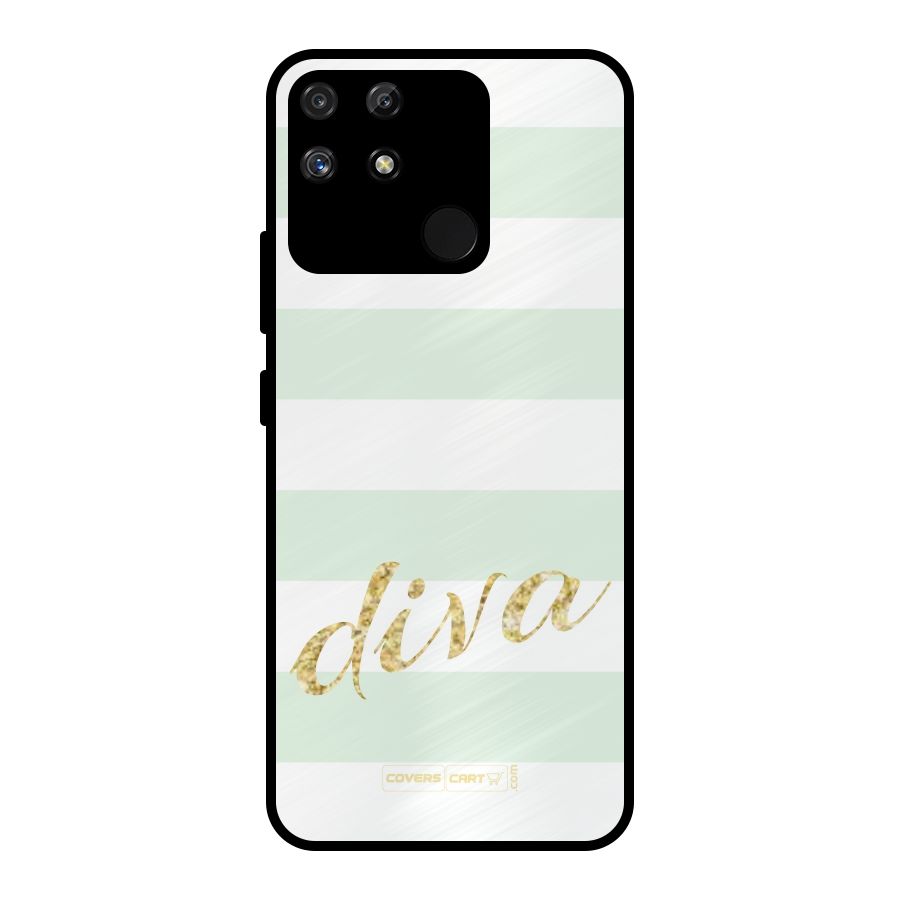 Diva Metal Back Case for Realme Narzo 50A