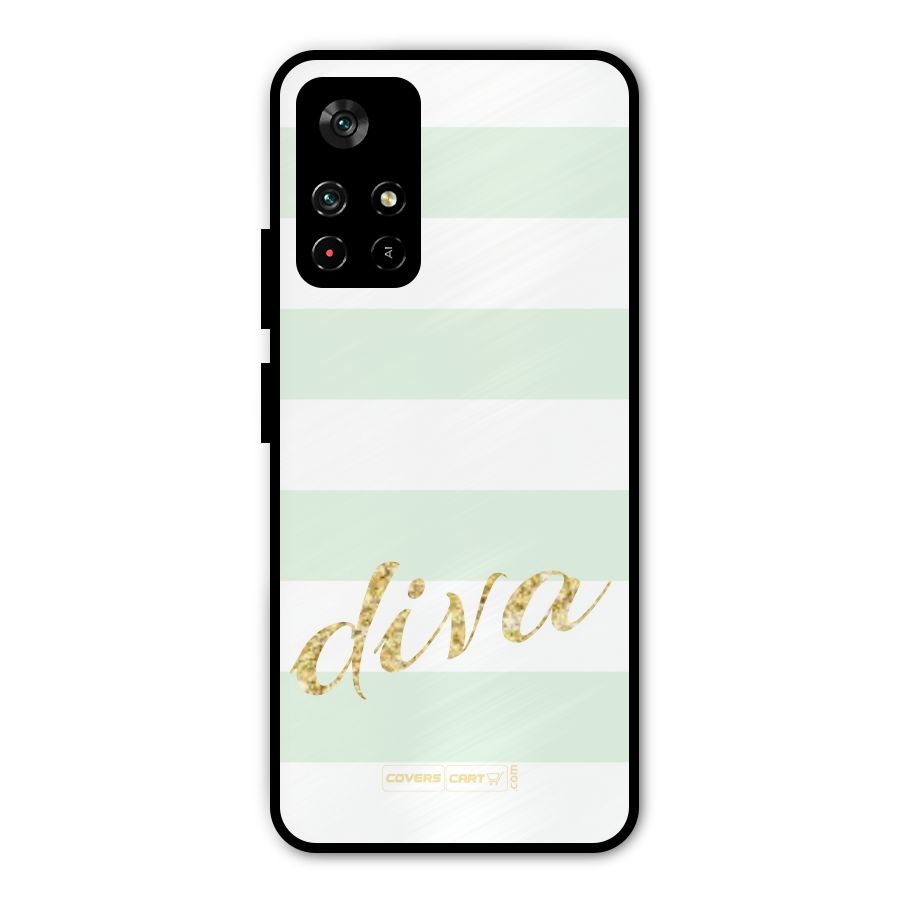 Diva Metal Back Case for Redmi Note 11T 5G