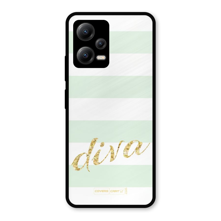 Diva Metal Back Case for Redmi Note 12 5G