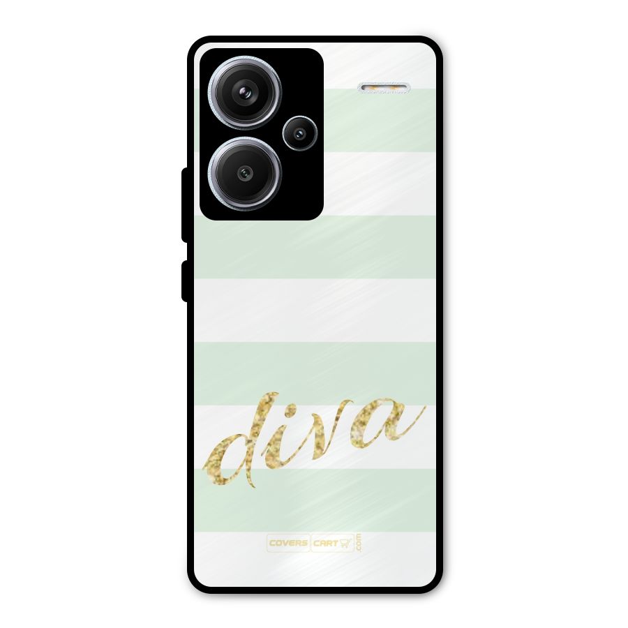 Diva Metal Back Case for Redmi Note 13 Pro Plus