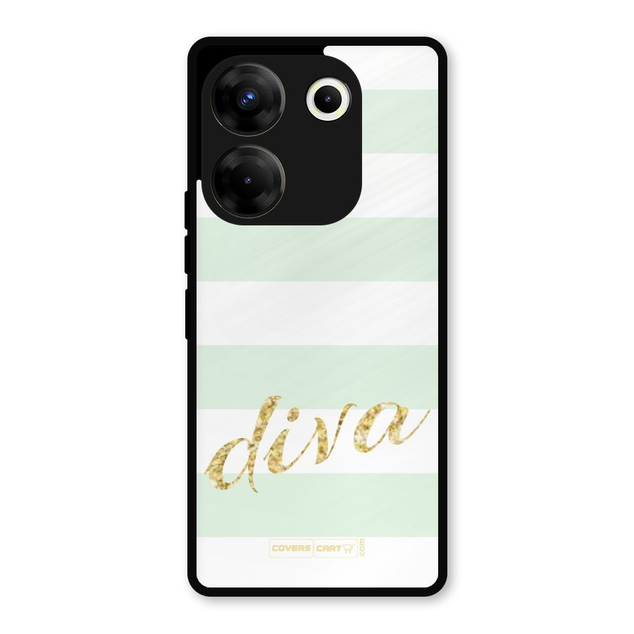 Diva Metal Back Case for Tecno Camon 20 Pro
