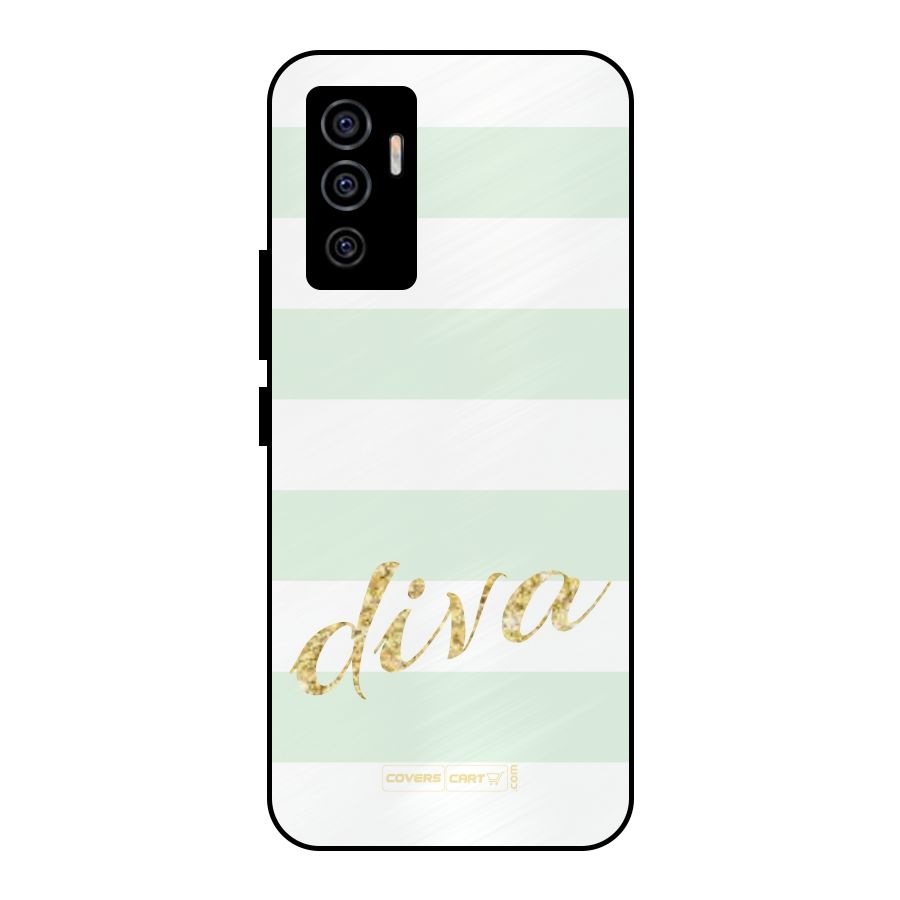 Diva Metal Back Case for Vivo V23e
