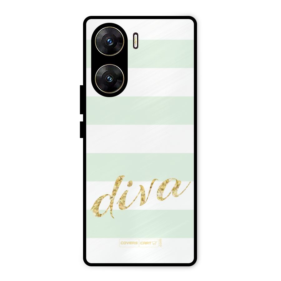 Diva Metal Back Case for Vivo V29e