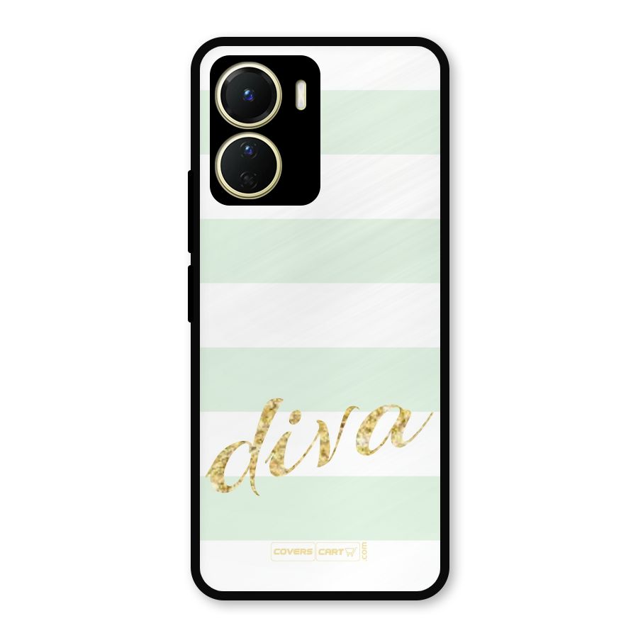 Diva Metal Back Case for Vivo Y16