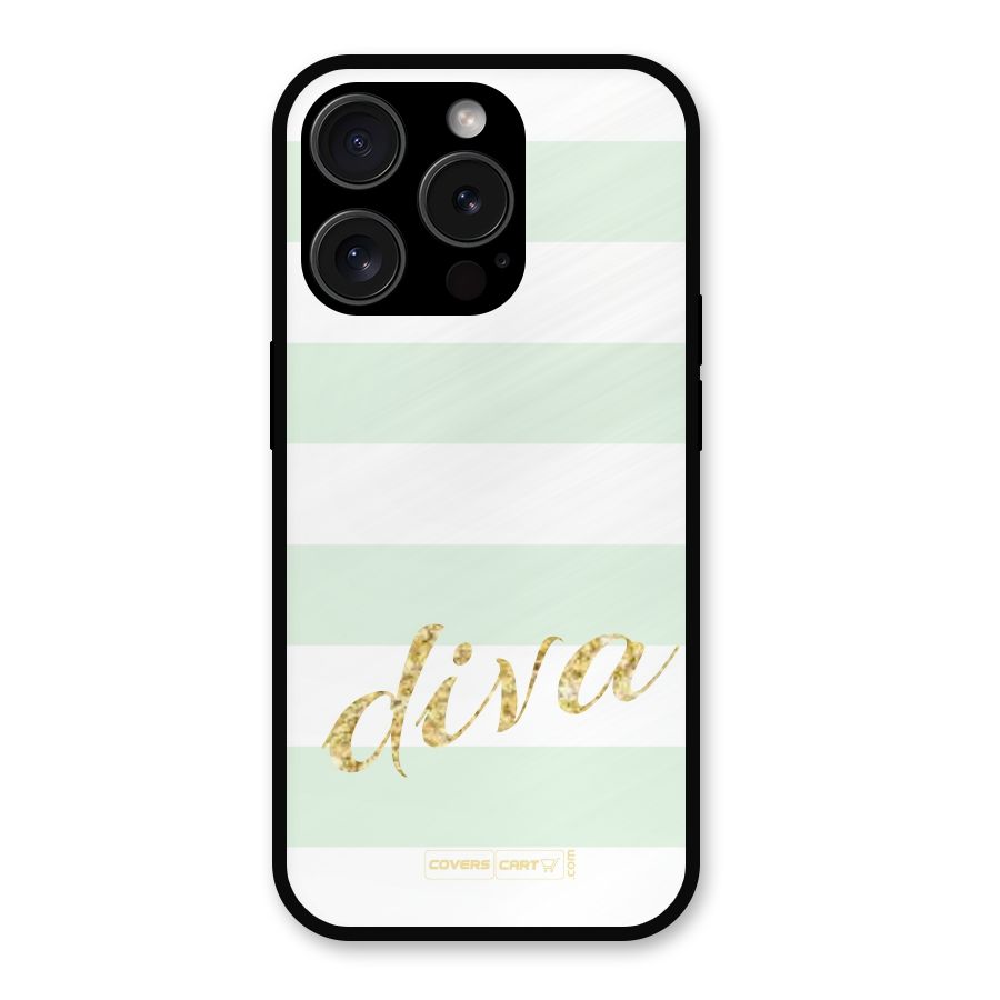 Diva Metal Back Case for iPhone 15 Pro