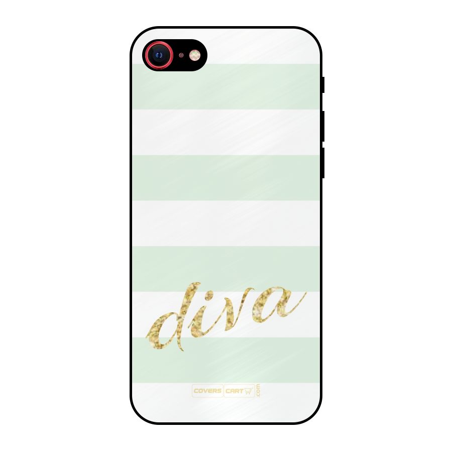 Diva Metal Back Case for iPhone 8
