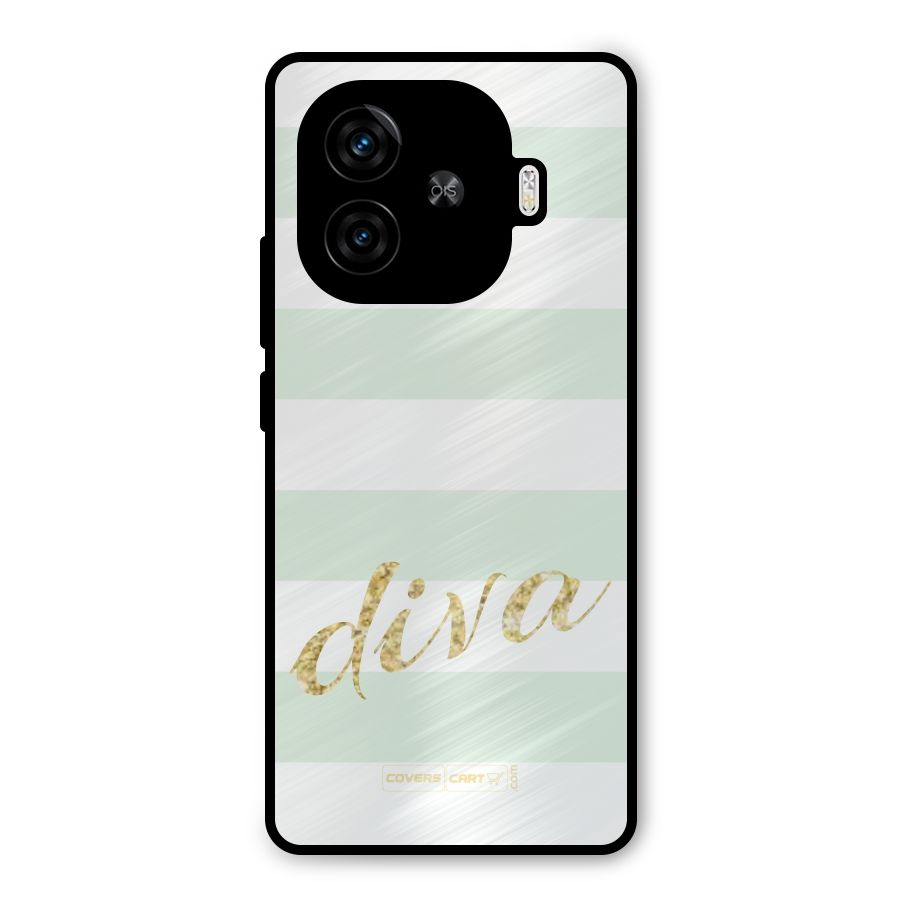 Diva Metal Back Case for iQOO Z9 Turbo