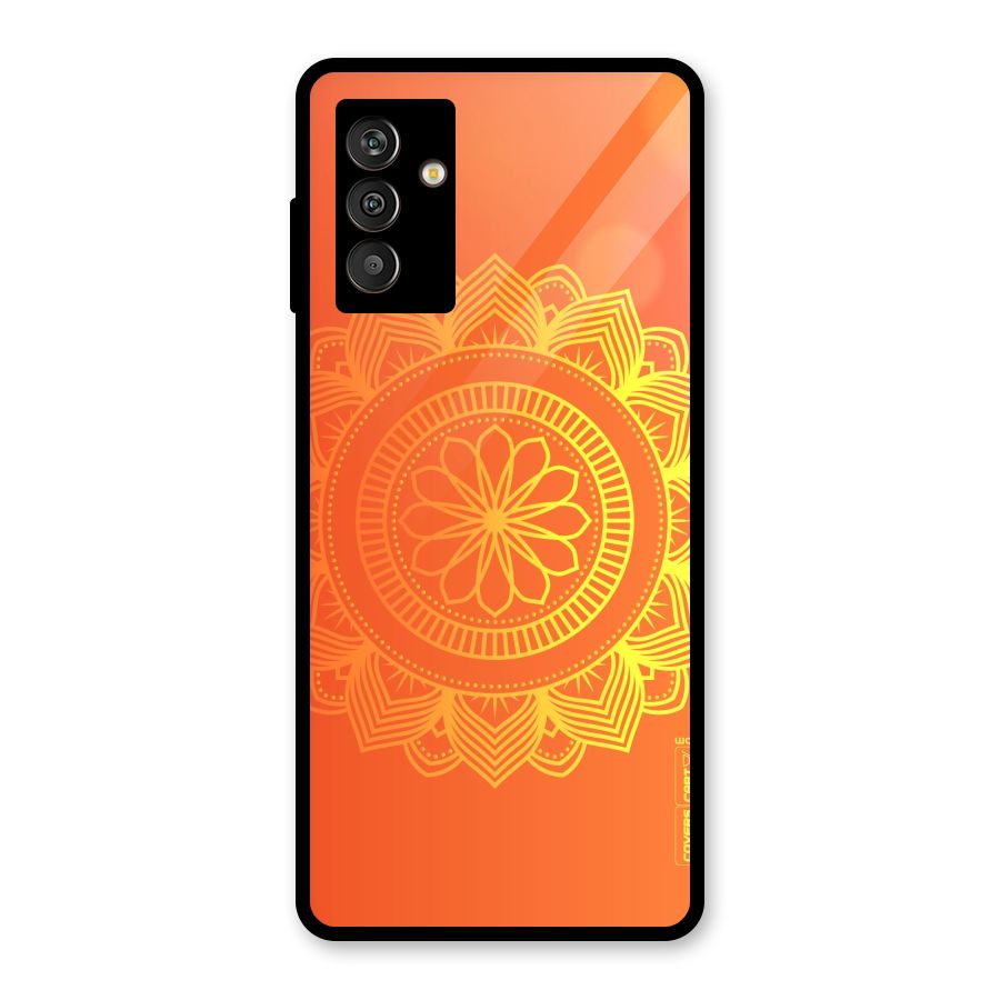 Diwali Rangoli Glass Back Case for Galaxy M13