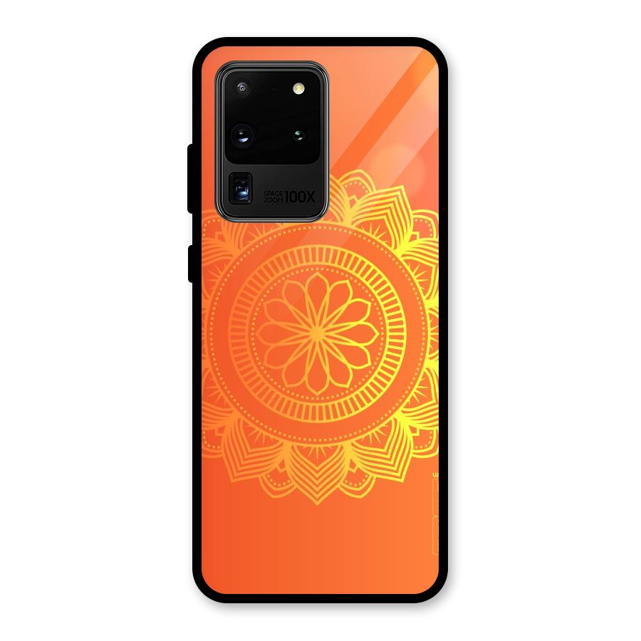 Diwali Rangoli Glass Back Case for Galaxy S20 Ultra
