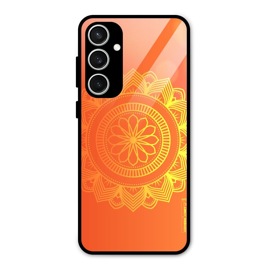 Diwali Rangoli Glass Back Case for Galaxy S23 FE