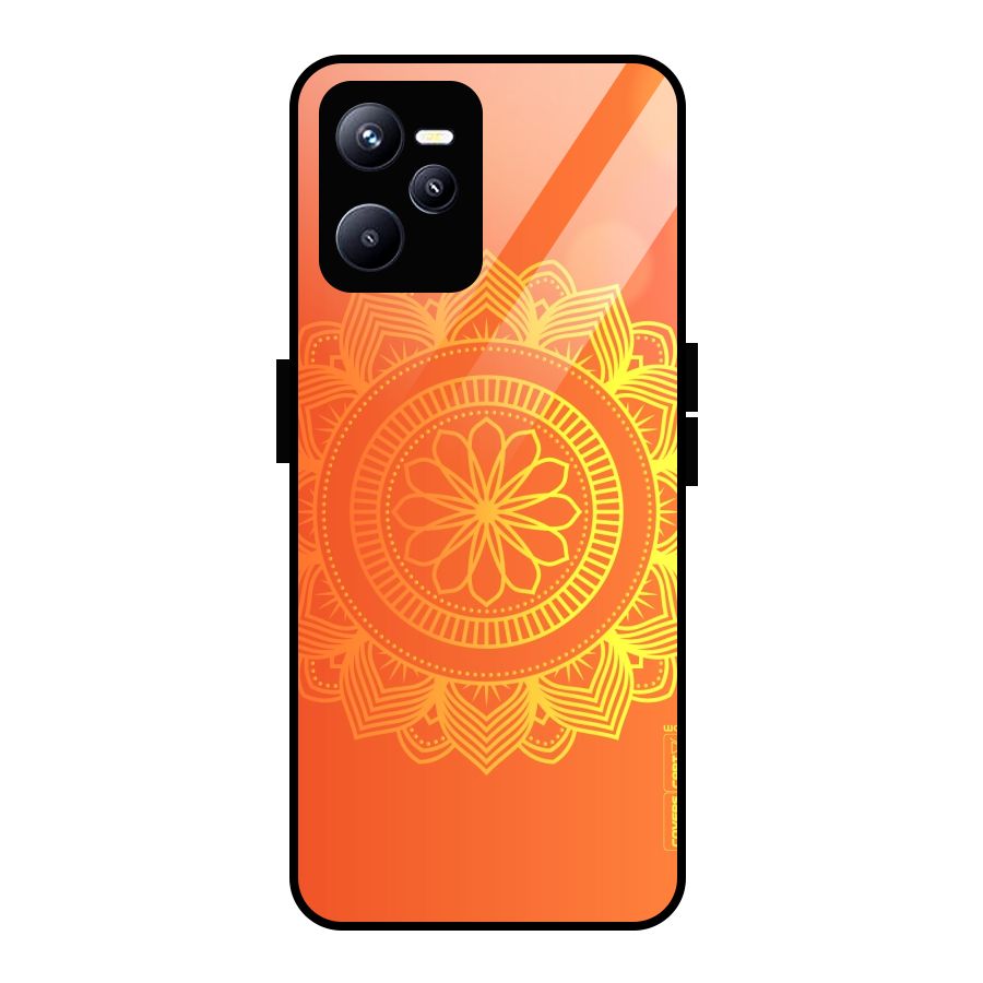Diwali Rangoli Glass Back Case for Realme C35