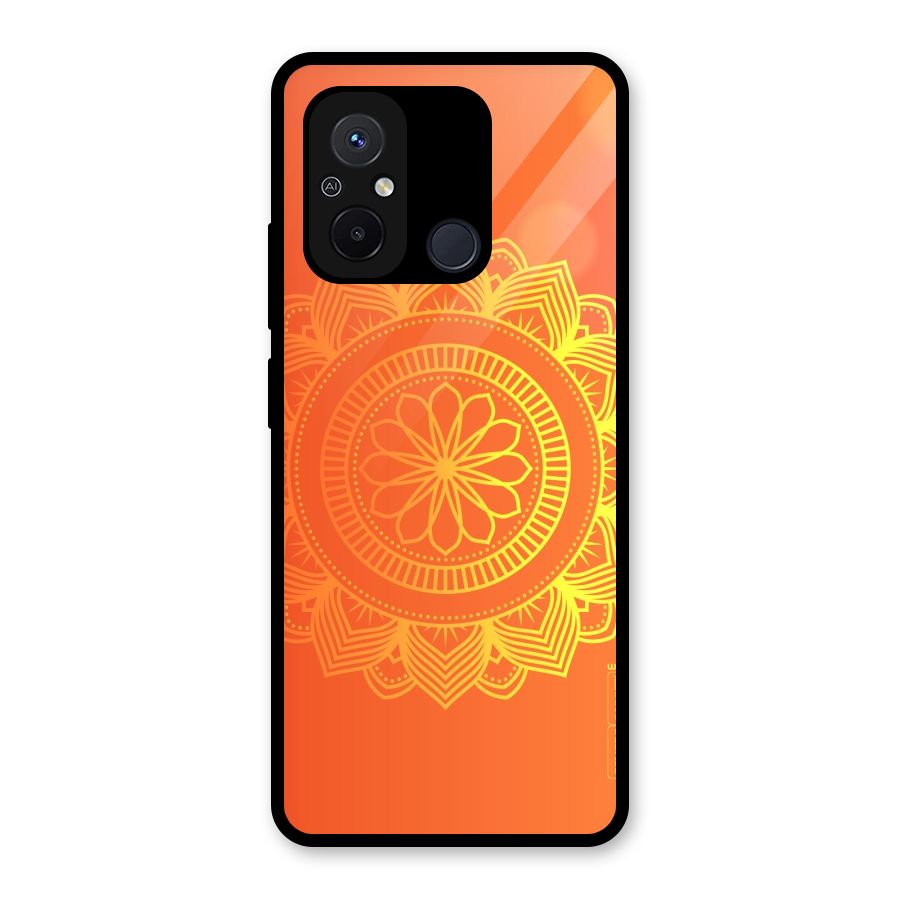 Diwali Rangoli Glass Back Case for Redmi 12C